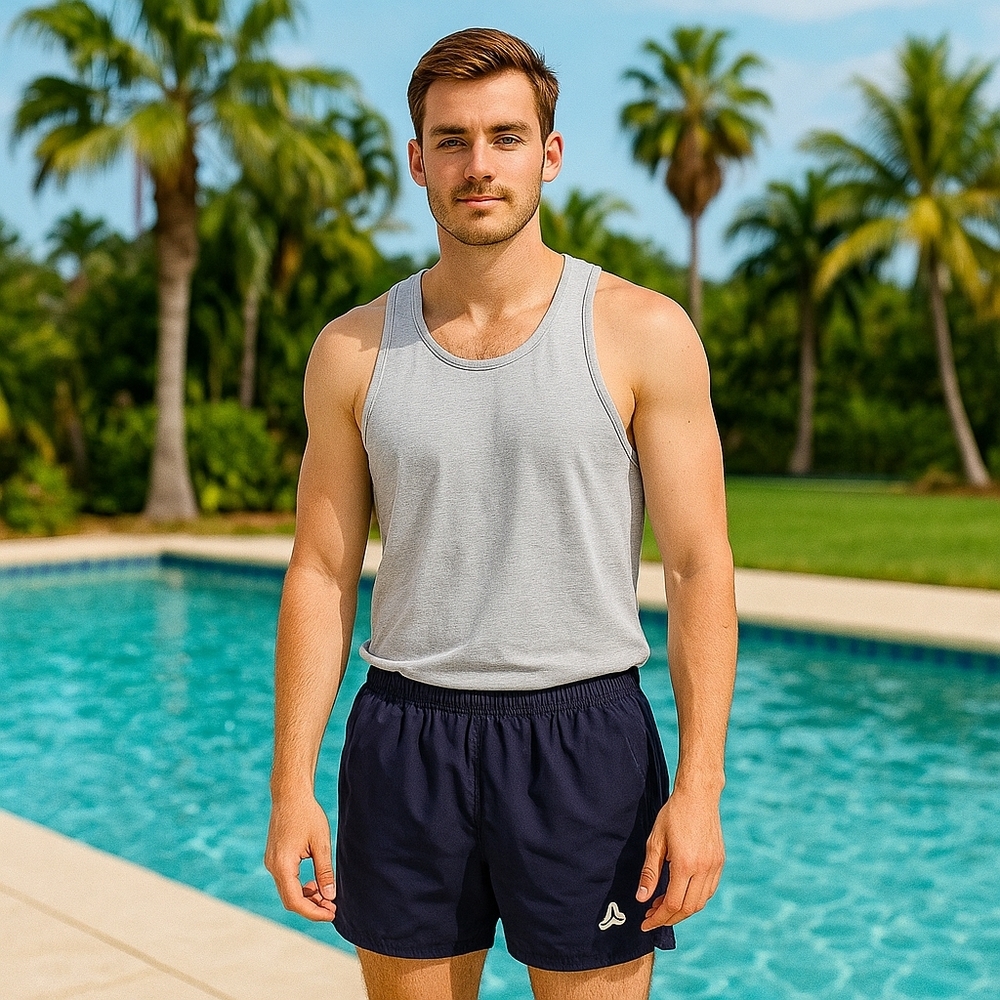 Men’s Navy Gorpcore Outdoor Hiking Beach Shorts S  Pre-owned Circular Fashion